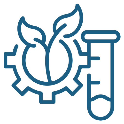 minimalist pictogram representing CDMOs and development partners